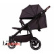 Коляска прогулочная Luxmom T11 для двойни (BLACK)